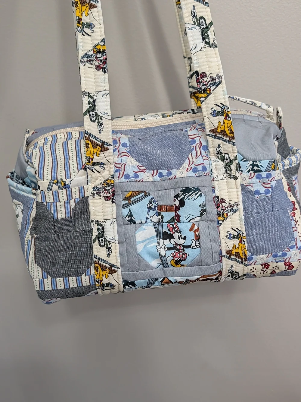 Vera Bradley Blue Patchwork Quilted Tote Bag